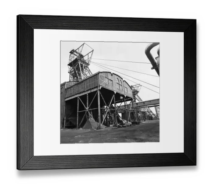 Framed Print : Due to the energy and mining crisis