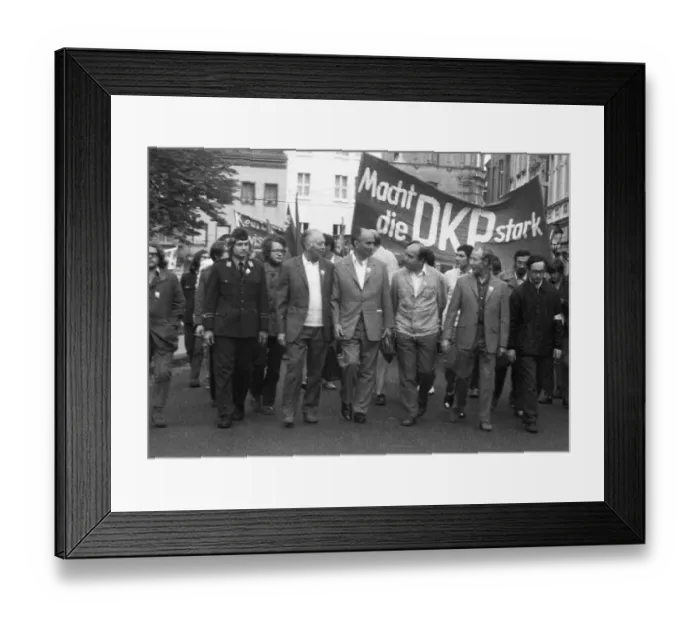Framed Print : With a conference and demonstration Framed Print : With a conference and demonstration