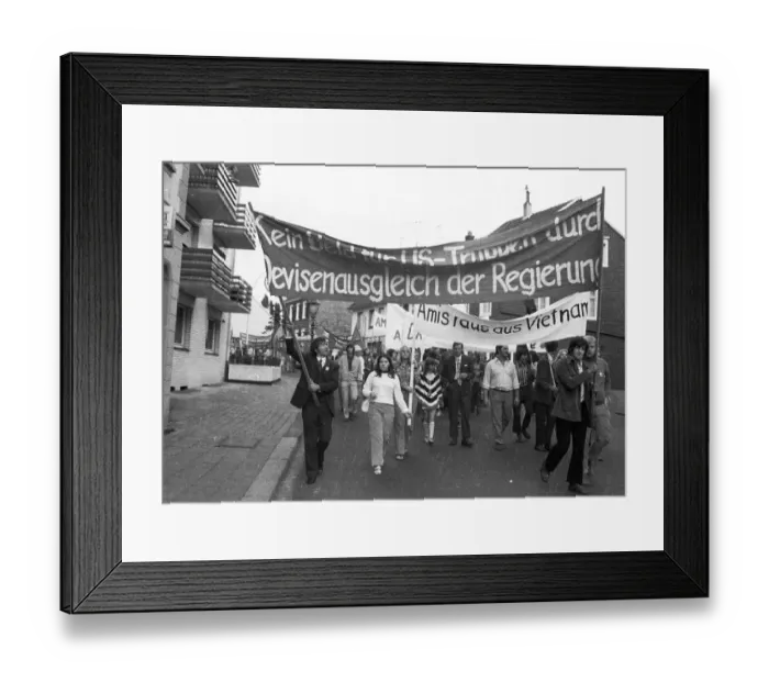 Framed Print : With a conference and demonstration Framed Print : With a conference and demonstration