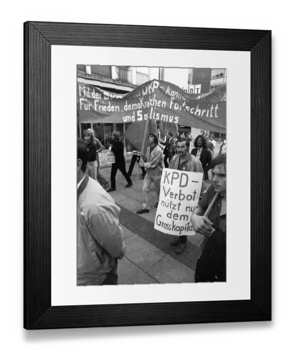 Framed Print : With a conference and demonstration