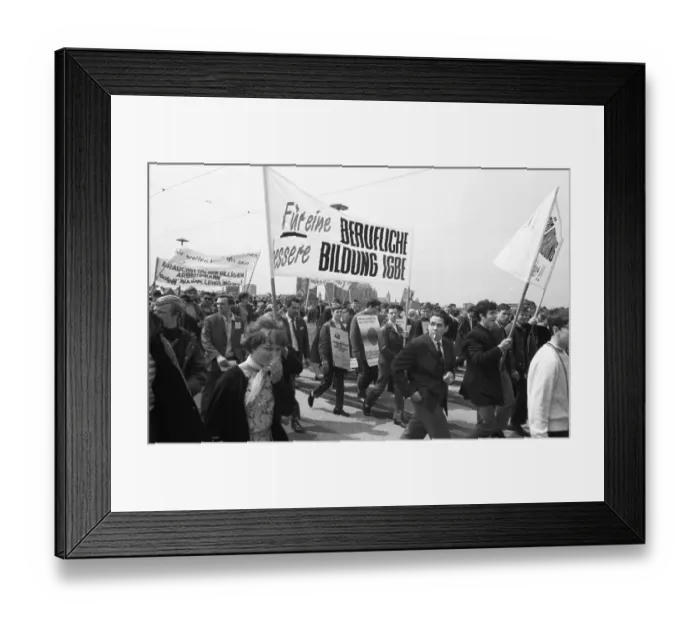 Framed Print : In the years 1965 to 1971, apprentices