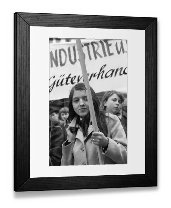 Framed Print : In the years 1965 to 1971, apprentices