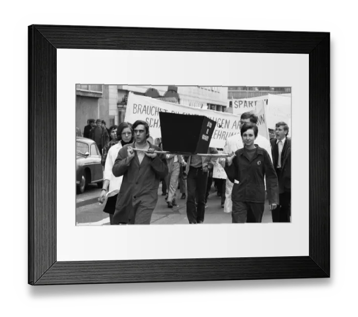 Framed Print : In the years 1965 to 1971, apprentices