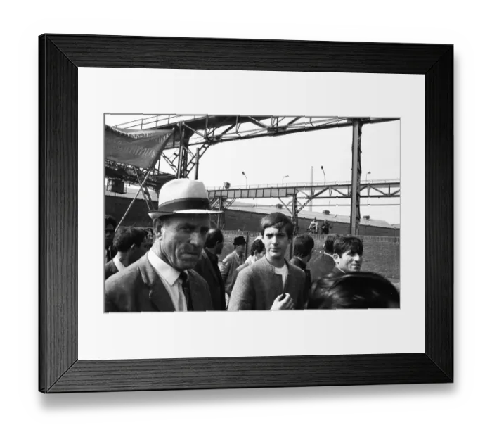 Framed Print : The expansion of the spontaneous strikes in September 1969 extended to the Ruhr area