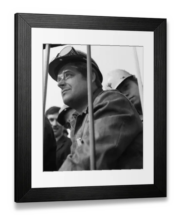 Framed Print : The expansion of the spontaneous strikes in September 1969 extended to the Ruhr area
