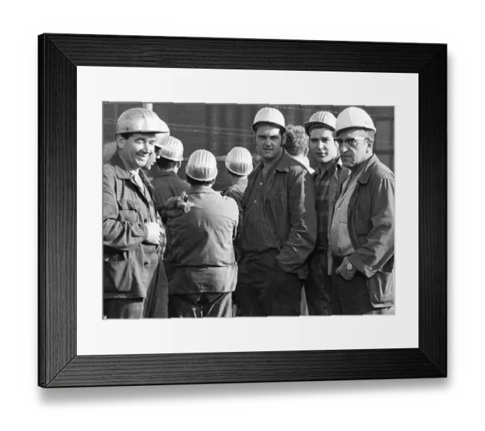 Framed Print : The expansion of the spontaneous strikes in September 1969 extended to the Ruhr area