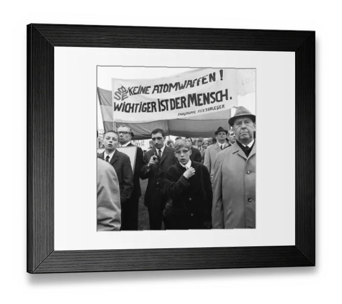 Framed Print : May Day demonstrations of the German Trade Union Federation (DGB)