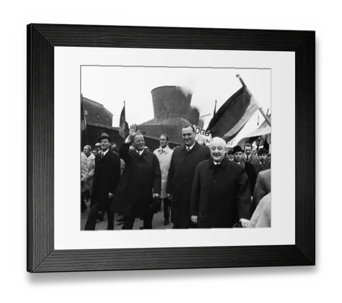 Framed Print : May Day demonstrations of the German Trade Union Federation (DGB)