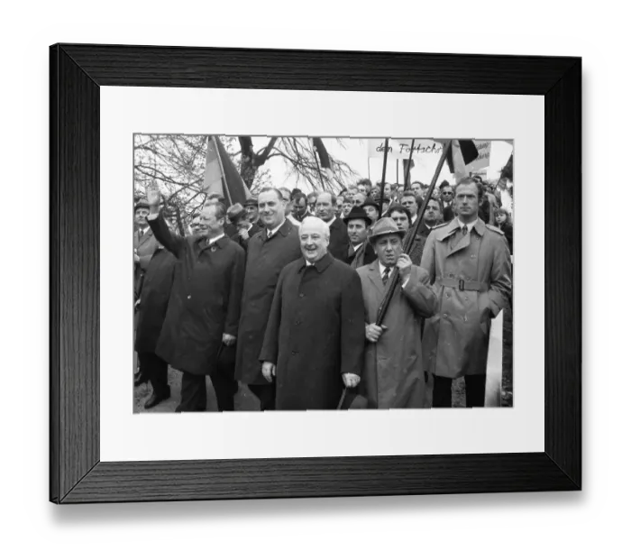 Framed Print : May Day demonstrations of the German Trade Union Federation (DGB)