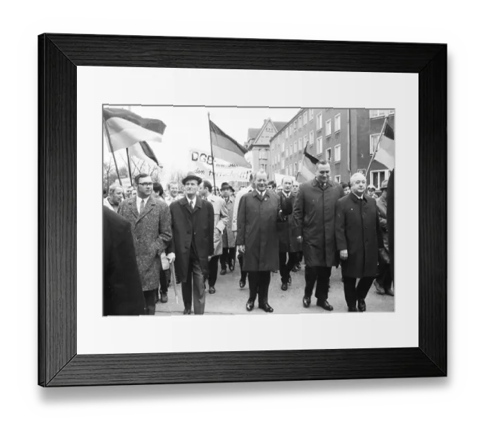 Framed Print : May Day demonstrations of the German Trade Union Confederation (DGB)