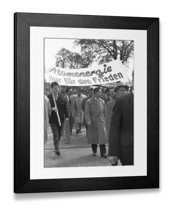 Framed Print : May Day demonstrations of the German Trade Union Federation (DGB)