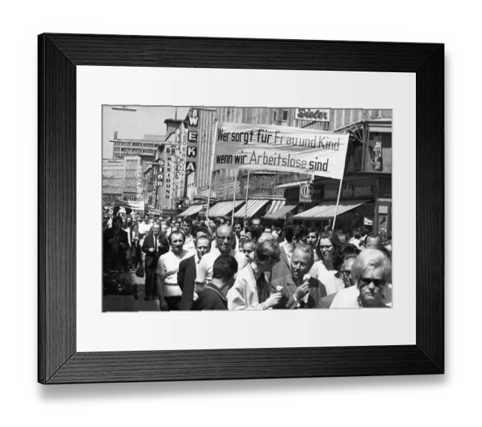 Framed Print : With black flags, mourning and anger Framed Print : With black flags, mourning and anger