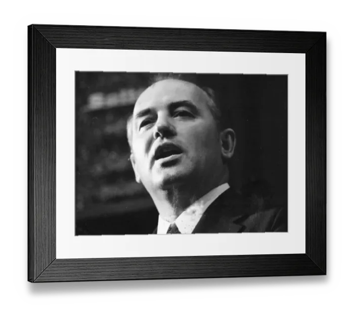 Framed Print : On 7 May 1975, Michael Gorbachev Framed Print : On 7 May 1975, Michael Gorbachev