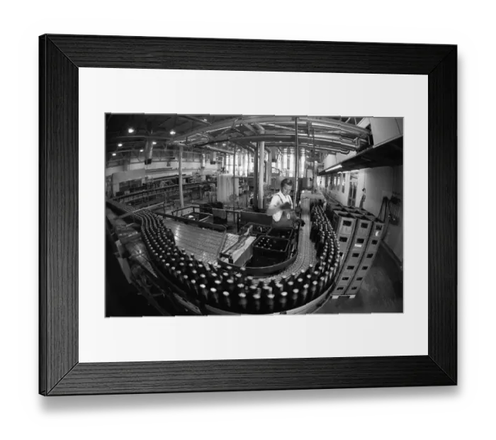 Framed Print : Beer production at the Dortmunder Aktien-Brauerei (DAB) on 29 Framed Print : Beer production at the Dortmunder Aktien-Brauerei (DAB) on 29