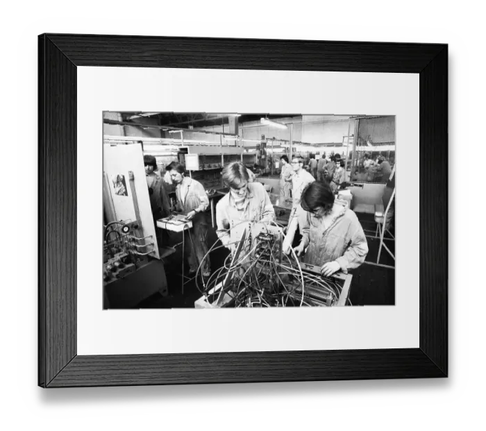 Framed Print : Apprenticeship at Opel in Bochum on 8 Framed Print : Apprenticeship at Opel in Bochum on 8
