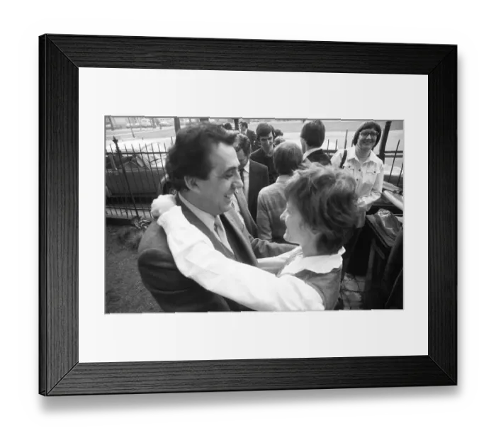 Framed Print : The visit of the Chairman of the FDJ of the GDR Framed Print : The visit of the Chairman of the FDJ of the GDR