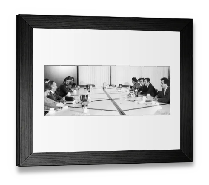 Framed Print : The visit of the Chairman of the FDJ of the GDR