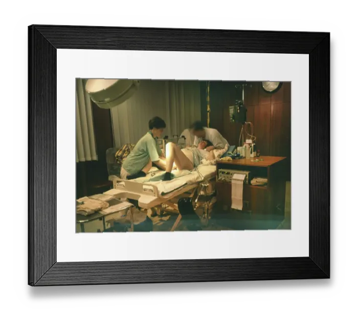 Framed Print : The birth of a child in hospital Framed Print : The birth of a child in hospital