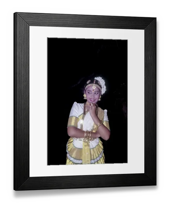 Framed Print : Mohiniyattam Mohiniattam, a classical dance form from Kerala