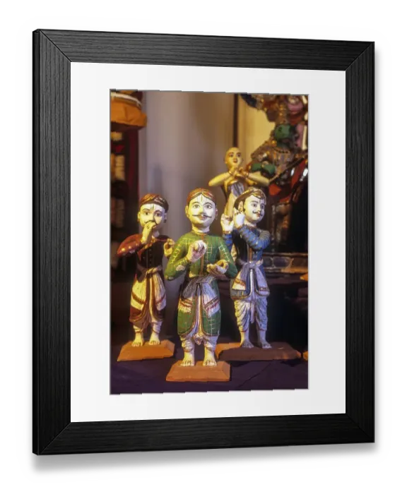 Framed Print : Doll display of kolu during the Navratri festival in Tamil Nadu