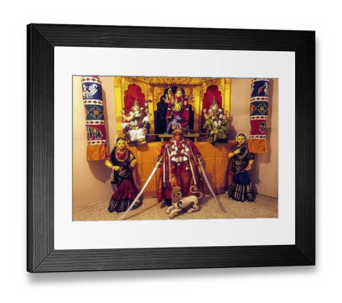 Framed Print : Doll display of kolu during the Navratri festival in Tamil Nadu Framed Print : Doll display of kolu during the Navratri festival in Tamil Nadu