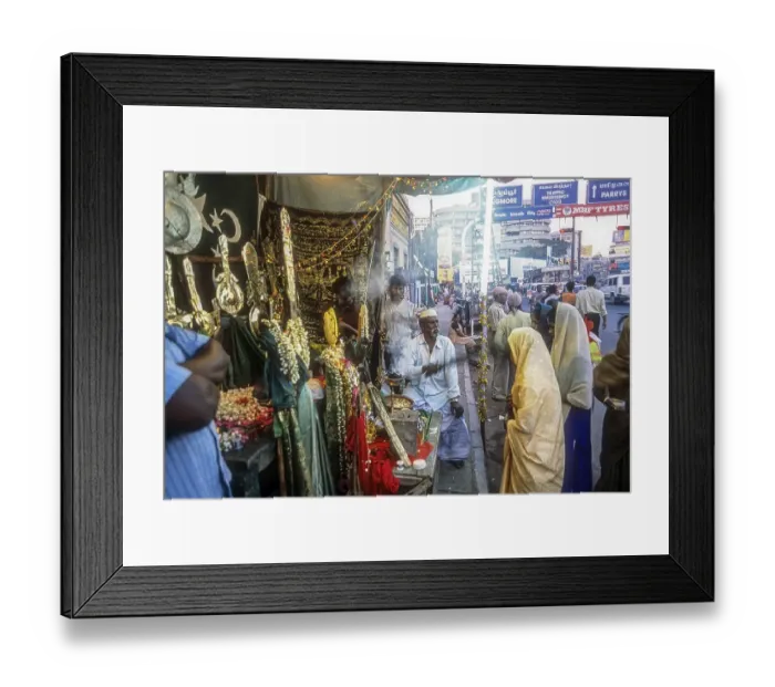 Framed Print : Muslims praying mourning on Muharram day in Chennai Madras