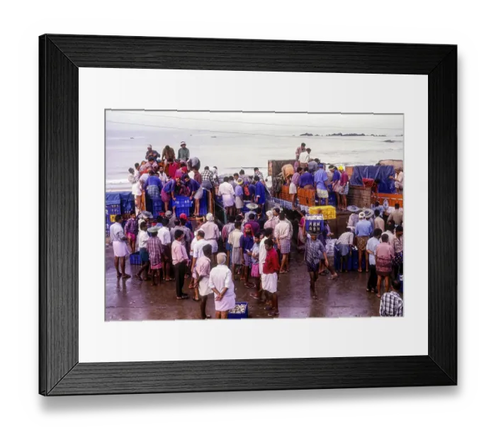 Framed Print : Fishing yard at Thalassery Tellicherry Framed Print : Fishing yard at Thalassery Tellicherry