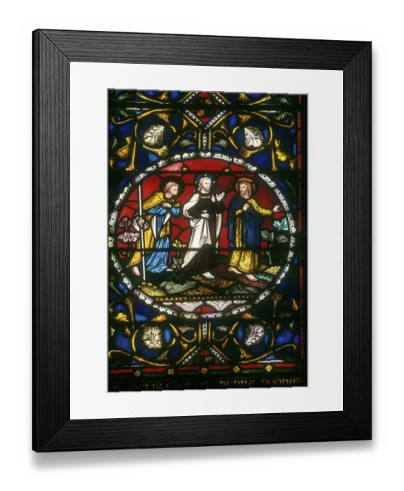 Framed Print : Stained glass window in St. John's church built in 1784 Kolkatta Calcutta Framed Print : Stained glass window in St. John's church built in 1784 Kolkatta Calcutta