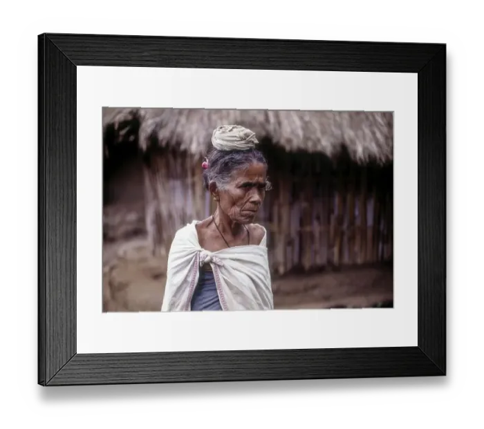Framed Print : Jenu Kurumba tribal at Nagarhole