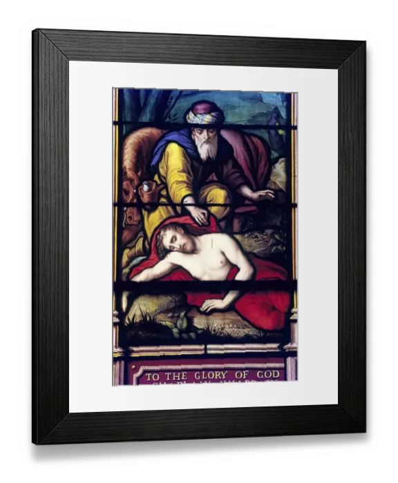 Framed Print : Stained glass window in All Saints Church established in 1854 in Coonoor Framed Print : Stained glass window in All Saints Church established in 1854 in Coonoor