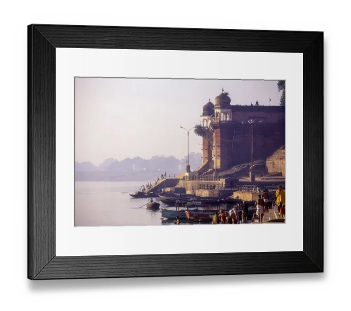 Framed Print : Chet Singh Ghat at Varanasi Benaras