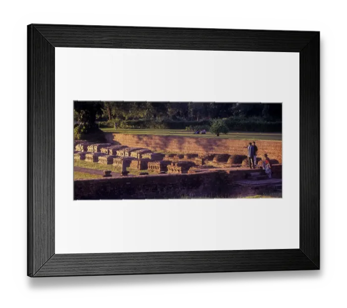 Framed Print : Ruins of Monastery at sarnath near Varanasi Benaras