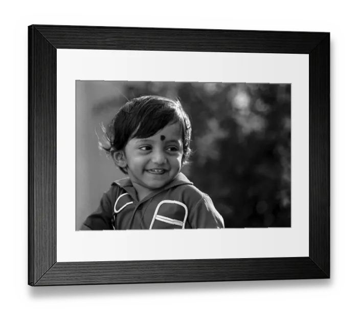 Framed Print : Two years old South Indian boy child smiling