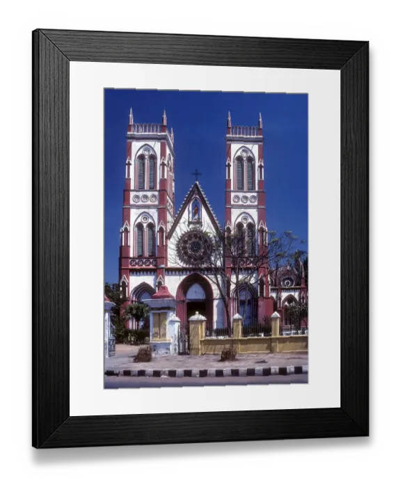 Framed Print : Basilica of the Sacred Heart of Jesus christ in Puducherry Pondicherry Framed Print : Basilica of the Sacred Heart of Jesus christ in Puducherry Pondicherry