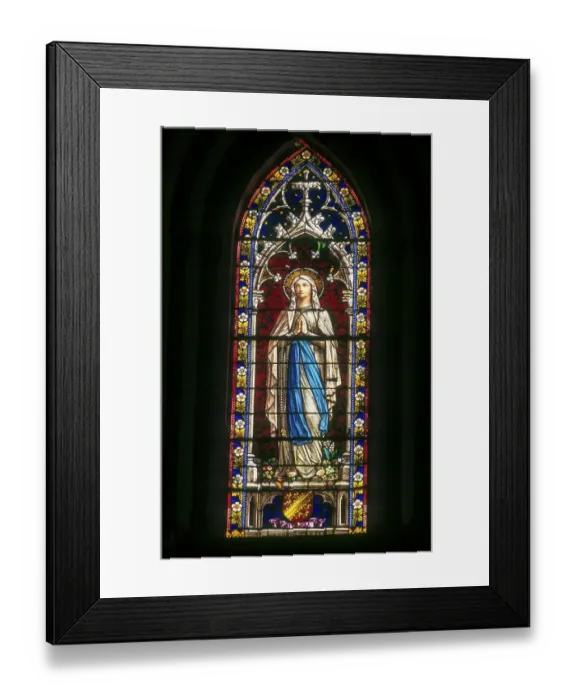 Framed Print : Stained Glass in Basilica of the Sacred Heart of Jesus at Puducherry Pondicherry Framed Print : Stained Glass in Basilica of the Sacred Heart of Jesus at Puducherry Pondicherry
