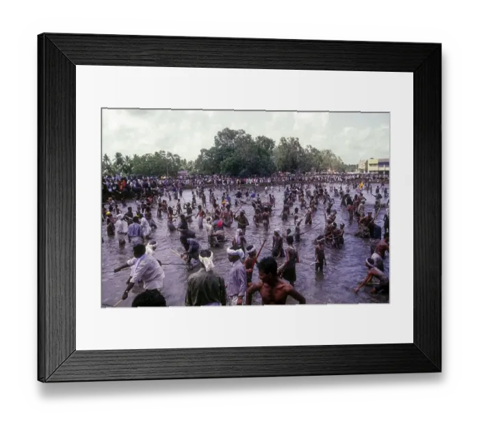 Framed Print : Oachira Kali festival at Oachira near Kollam Quilon