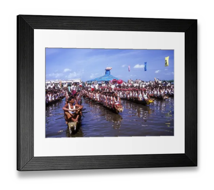 Framed Print : Colourful water Boat Race in Kerala Framed Print : Colourful water Boat Race in Kerala