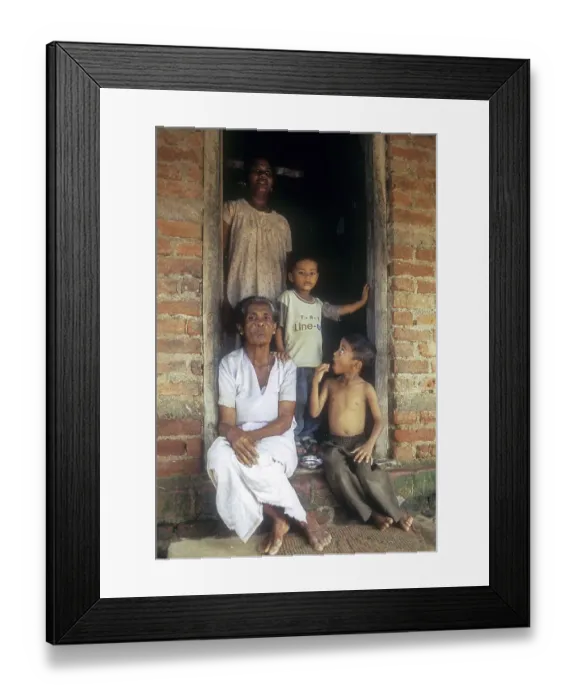 Framed Print : People at doorstep, Kuttanad, Alappuzha Framed Print : People at doorstep, Kuttanad, Alappuzha