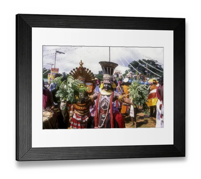 Framed Print : Theyyam dancers in Atham Athachamayam festival at Thrippunithura Tripunithura near Ernakulam Framed Print : Theyyam dancers in Atham Athachamayam festival at Thrippunithura Tripunithura near Ernakulam