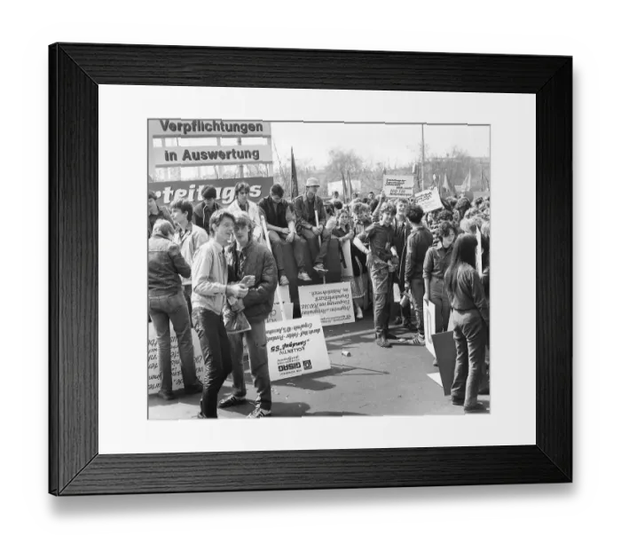Framed Print : Demonstration on the 1st of May