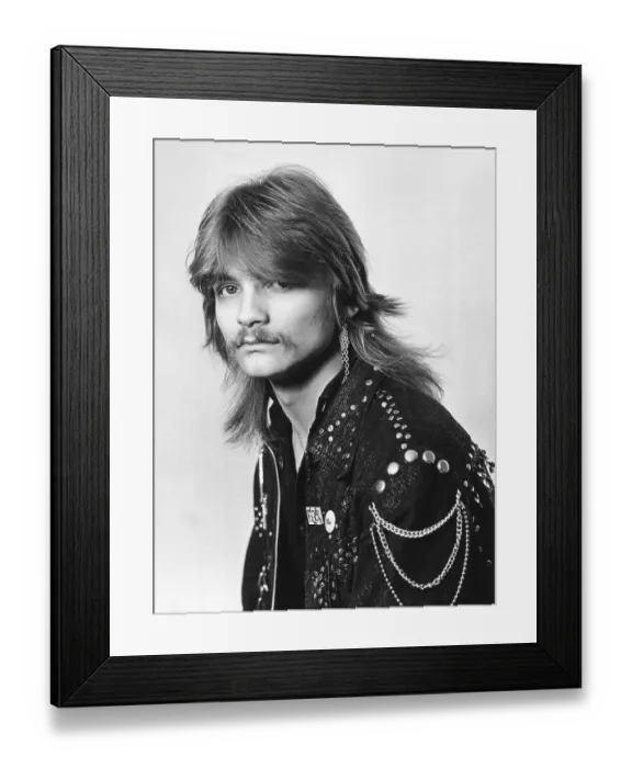 Framed Print : Young rocker, Leipzig, GDR, East Germany