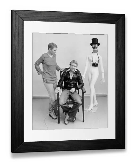 Framed Print : Photographer, milieu portrait, East Germany