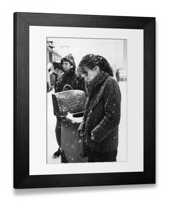 Framed Print : Winter in Leipzig, East Germany Framed Print : Winter in Leipzig, East Germany