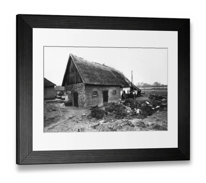 Framed Print : Old farm on the Baltic Sea, East Germany