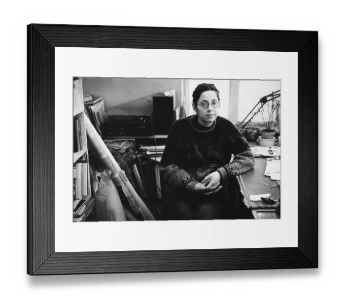 Framed Print : Young woman, student, East Germany