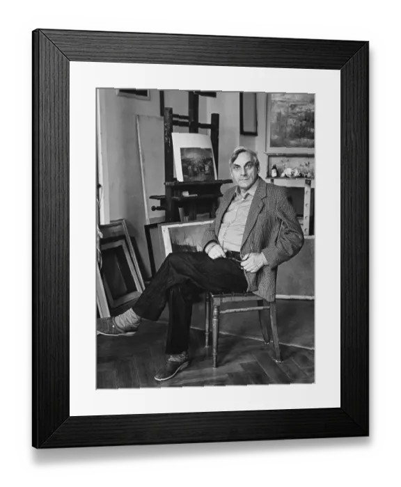Framed Print : Gert Poetzschig, painter from Leipzig