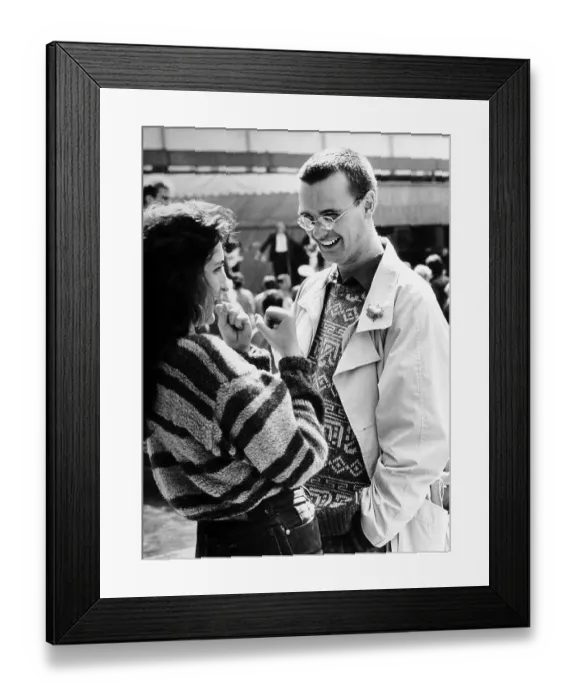 Framed Print : Young people, 1st May 1989, Leipzig