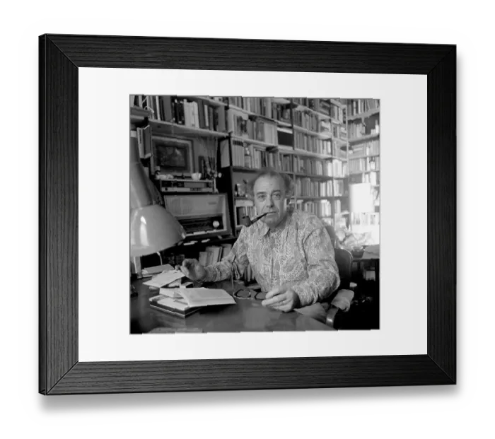 Framed Print : Writer and Traven's biographer Rolf Recknagel