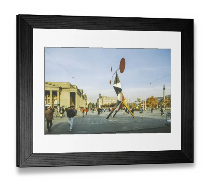 Framed Print : Schlossplatz with Koenigssbau and sculpture by Alexander Calder Framed Print : Schlossplatz with Koenigssbau and sculpture by Alexander Calder