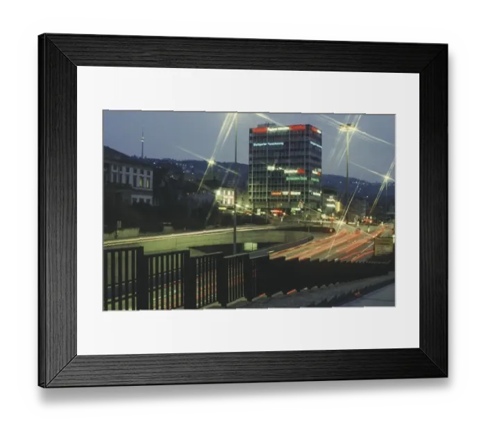 Framed Print : Charlottenplatz in the evening